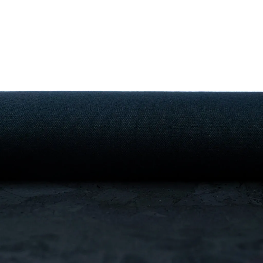 Black Block-Style Cork Fabric with 0.88mm Thickness and Black Backing COF-534-B