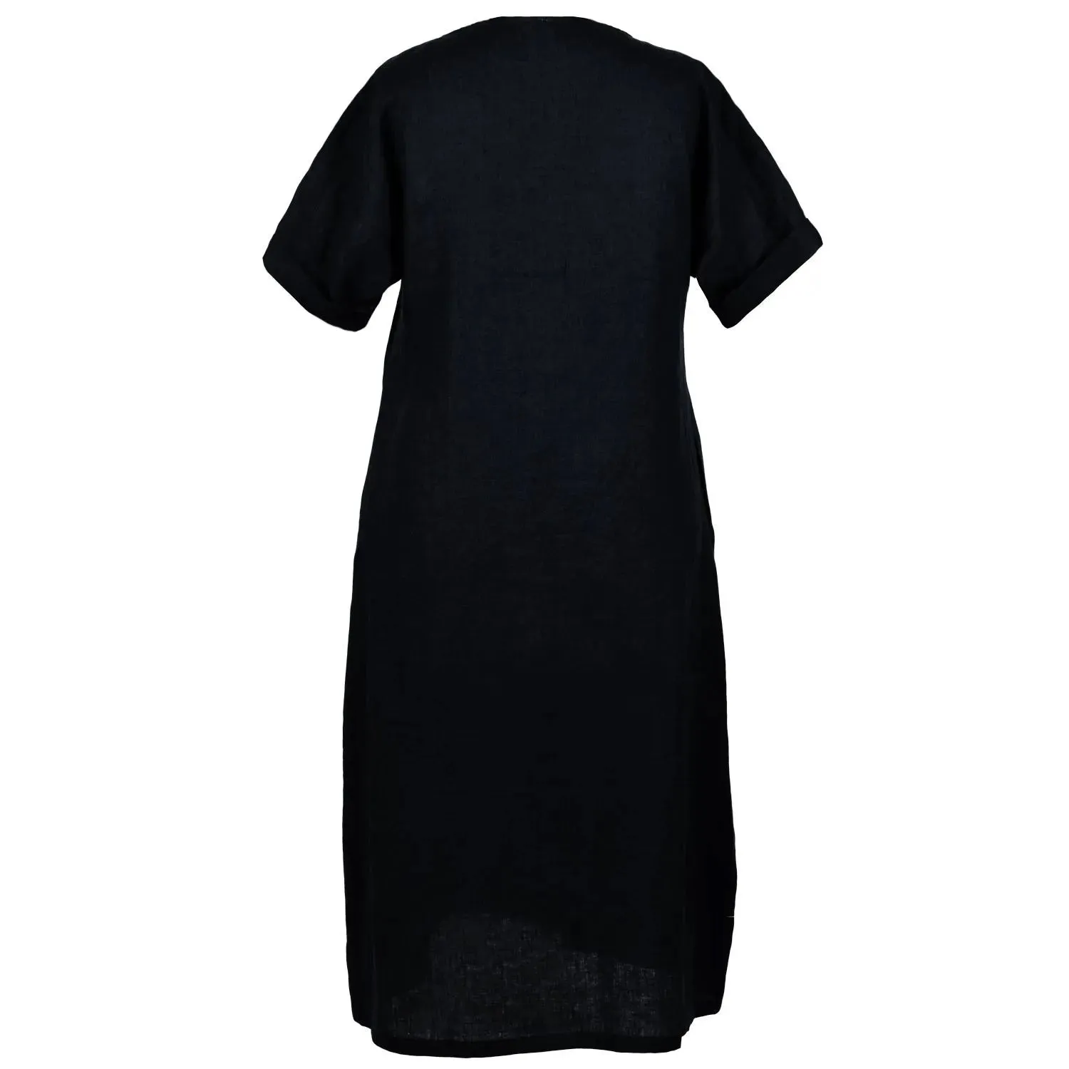 Black Linen Dress 'Irma'