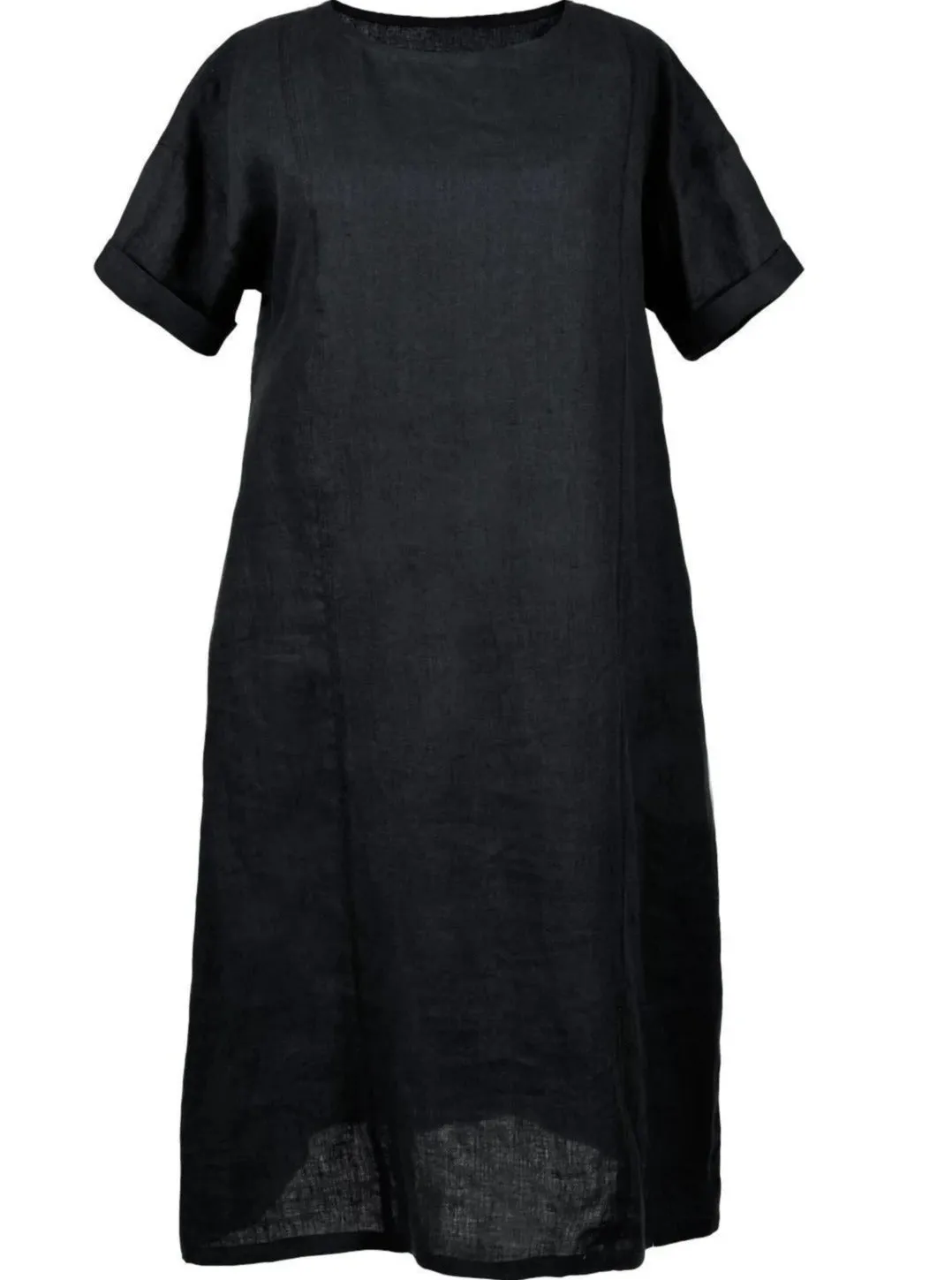 Black Linen Dress 'Irma'