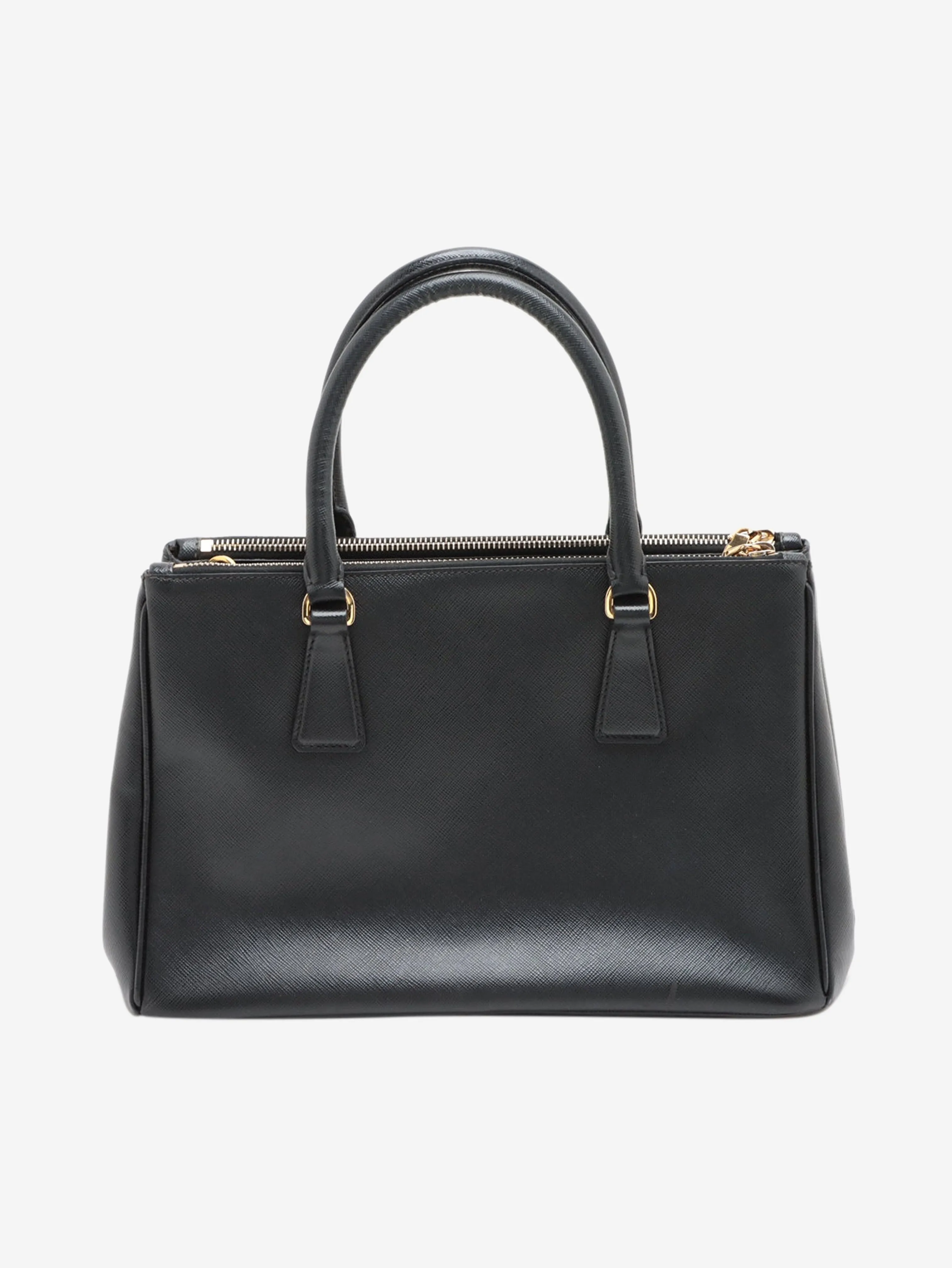 Black Medium Saffiano leather Galleria top handle bag