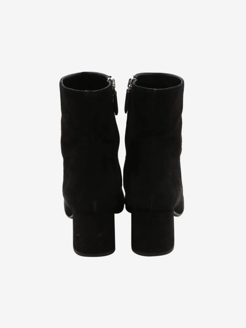 Black suede ankle boots - EU 37