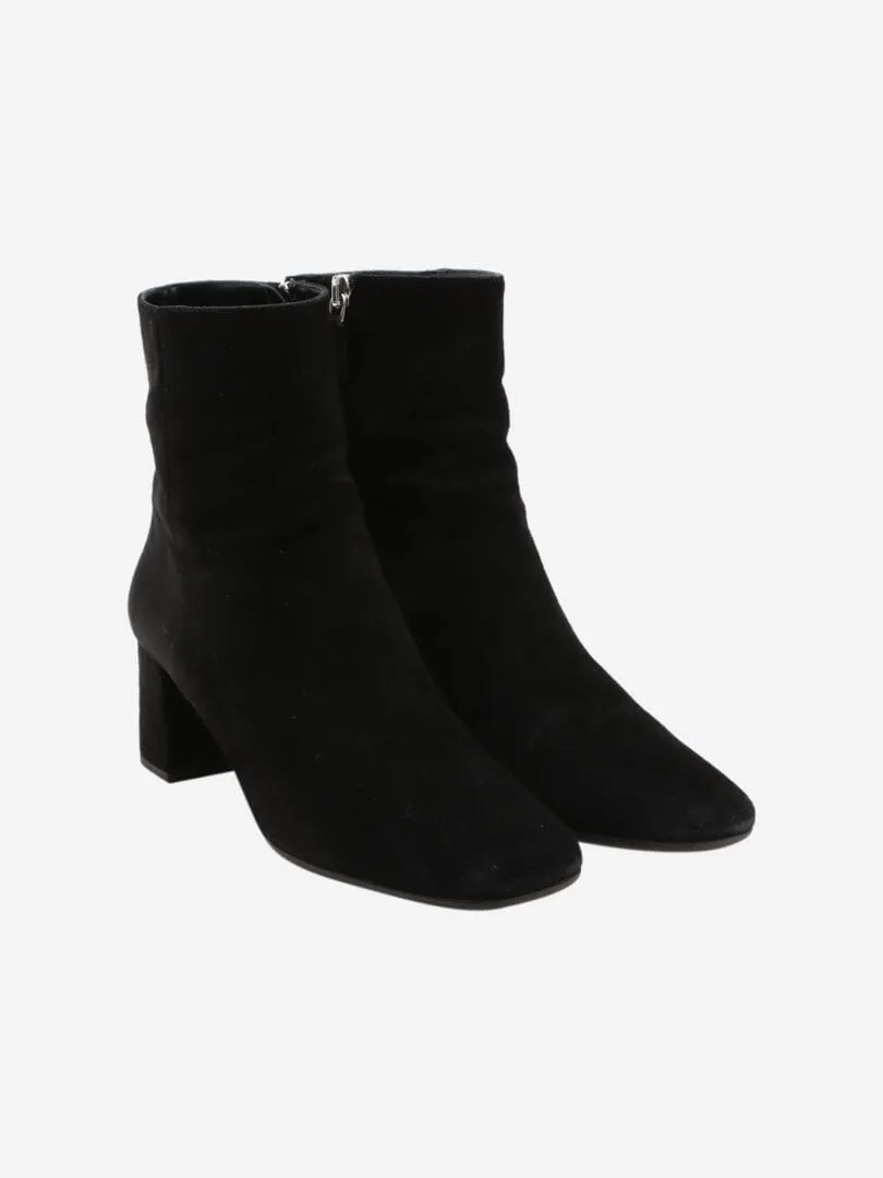 Black suede ankle boots - EU 37