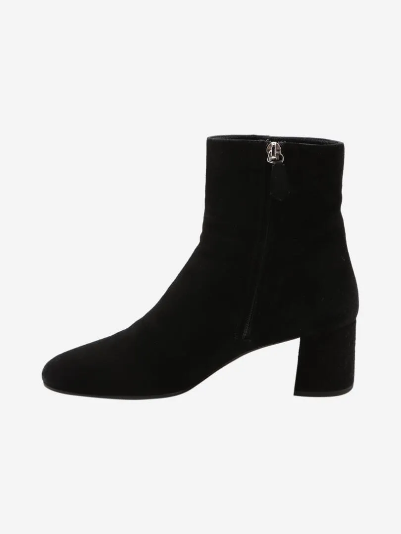 Black suede ankle boots - EU 37