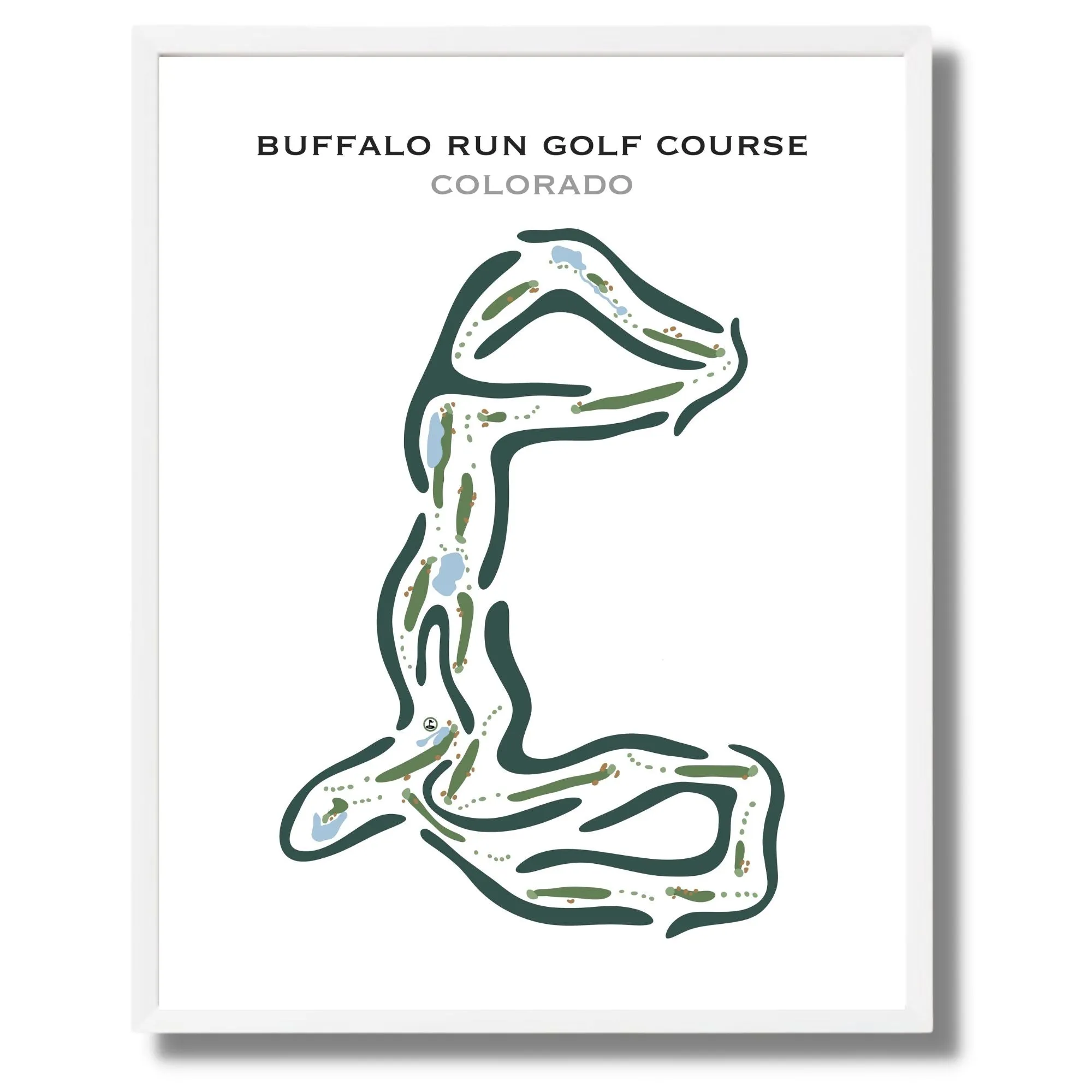 Buffalo Run Golf Course, Colorado - Printed Golf Courses