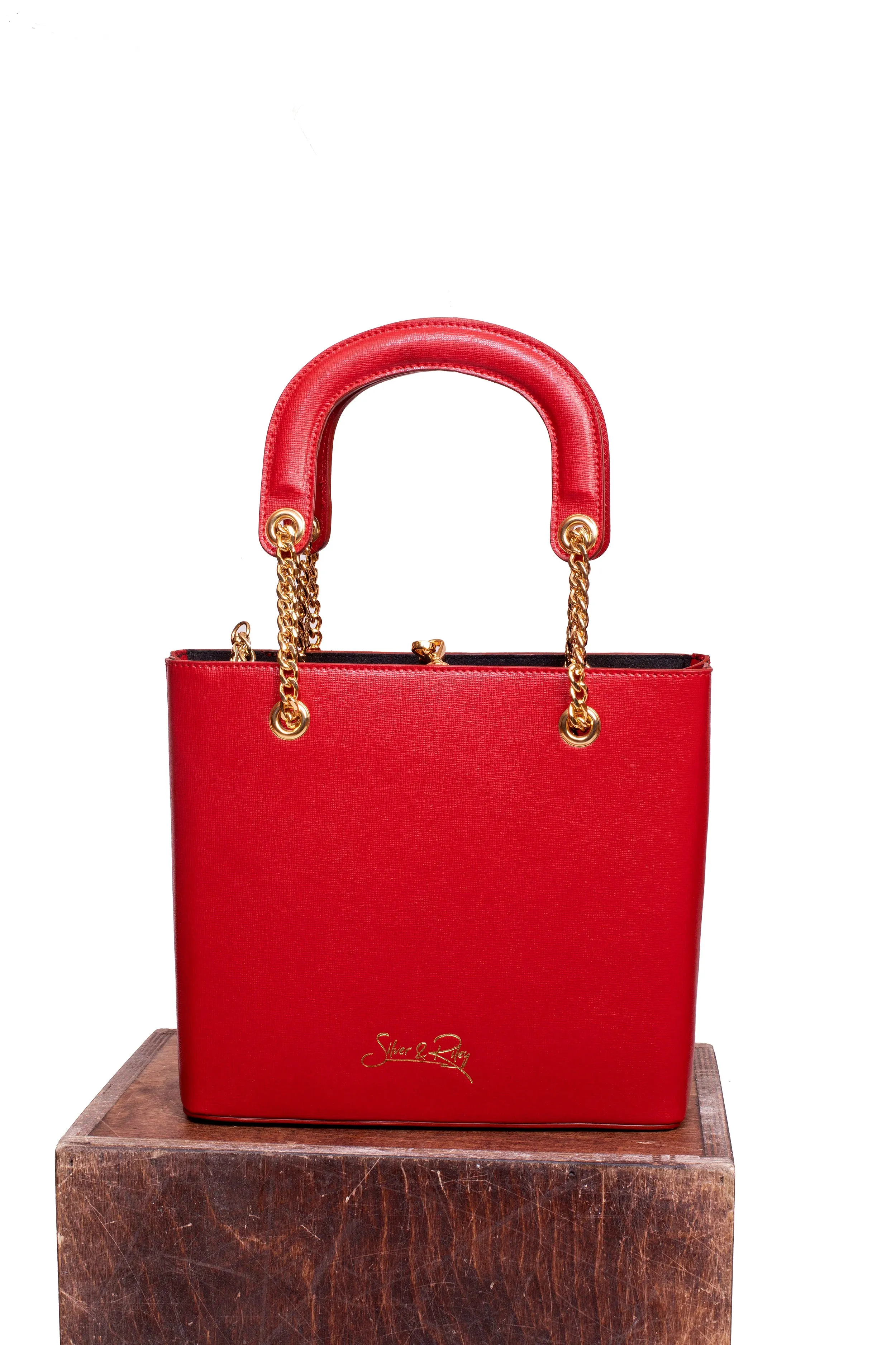 Dubai Crossbody and Lady Leather Bag in Red Passion