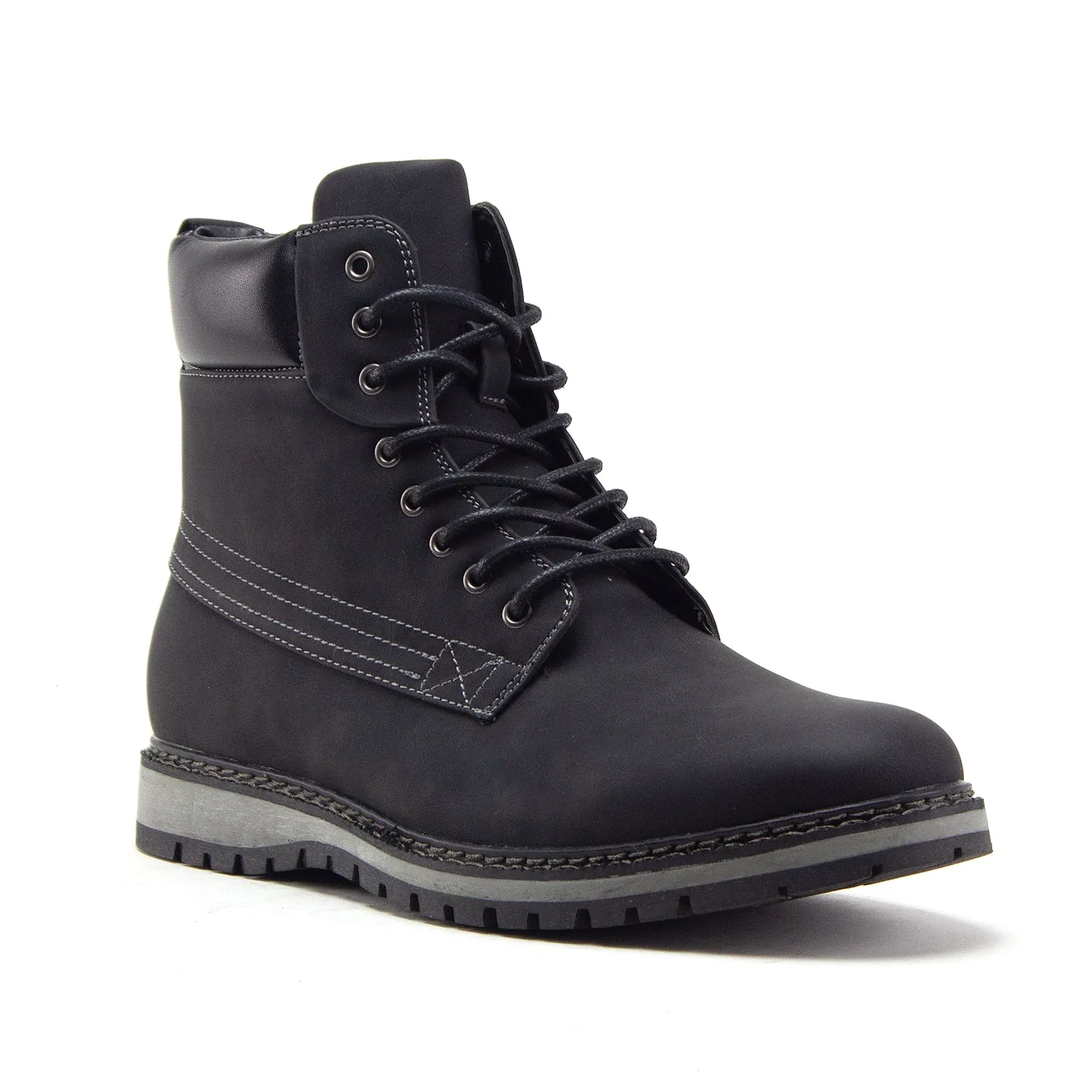 Men's C-2816 Tall Mid Chukka Casual Round Toe Zipped Sneaker Boots