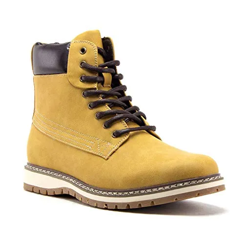 Men's C-2816 Tall Mid Chukka Casual Round Toe Zipped Sneaker Boots