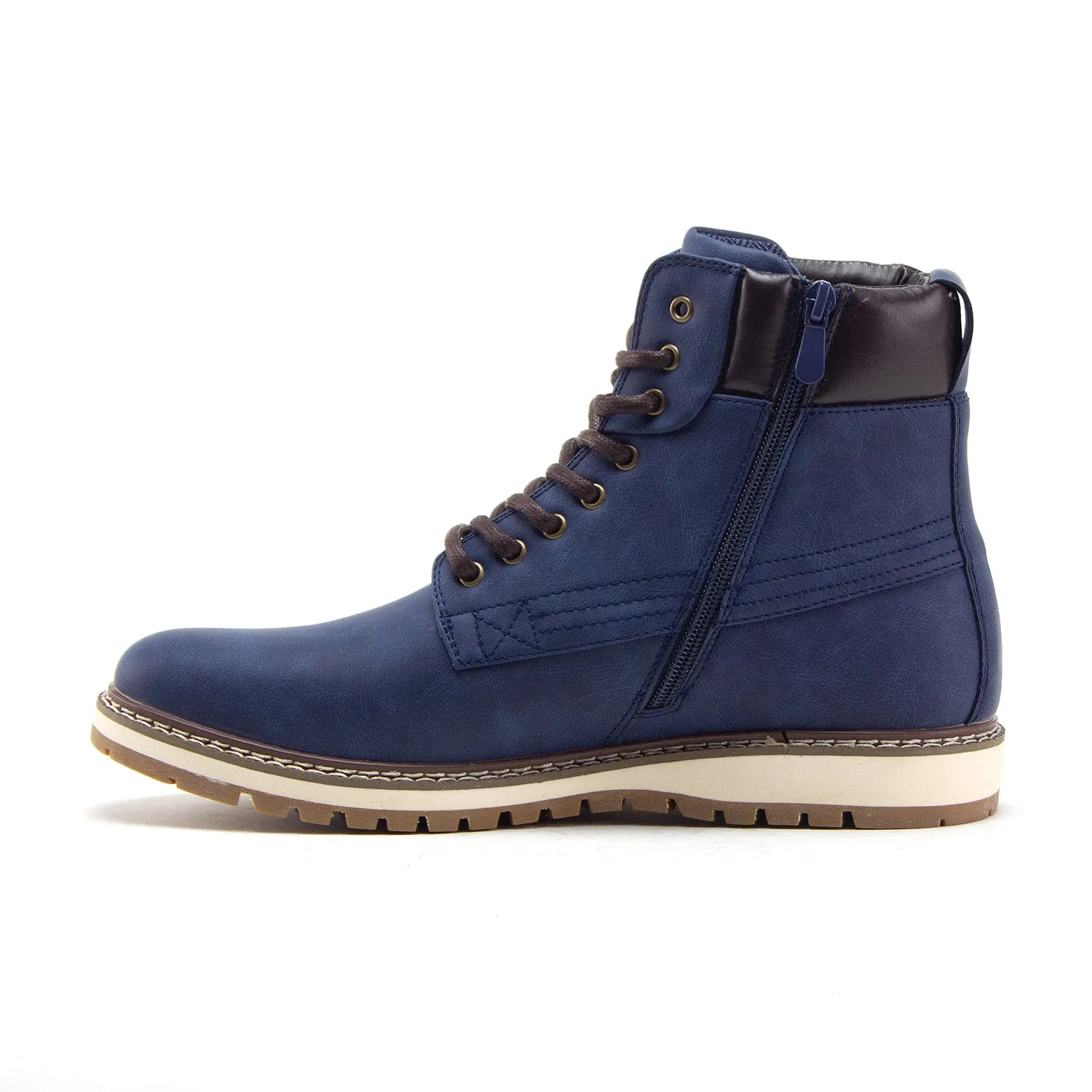 Men's C-2816 Tall Mid Chukka Casual Round Toe Zipped Sneaker Boots