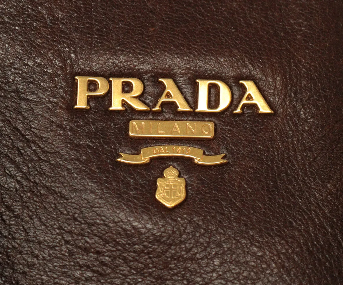 Prada Brown Leather Satchel