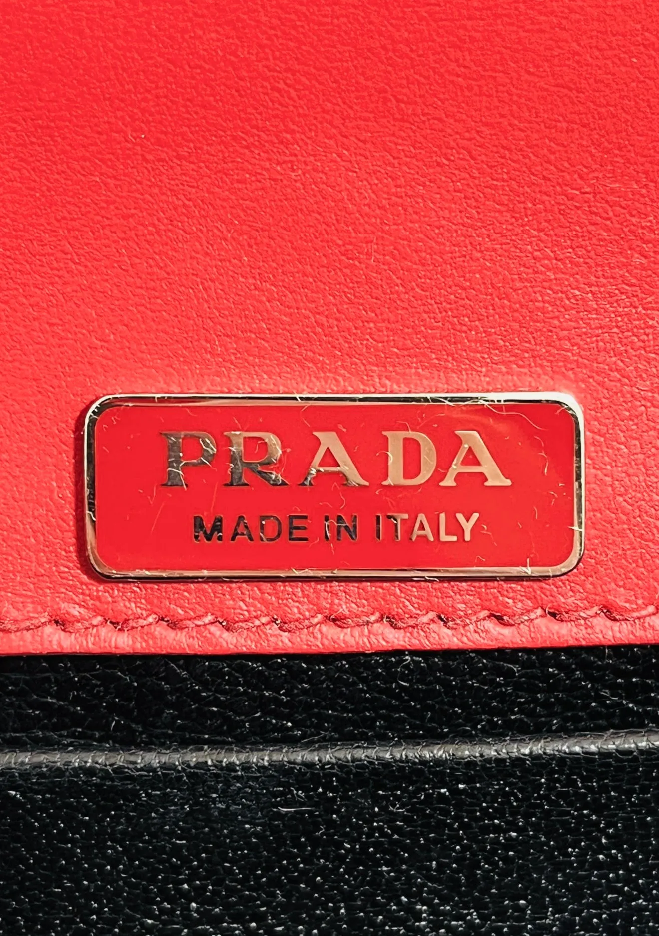 Prada Cashier Crystal Embellished Leather Bag