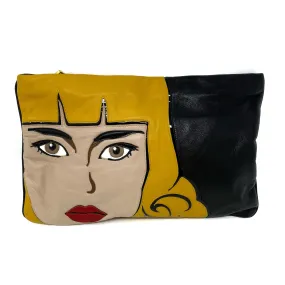 Prada Nappa Pop Girl Marquee Lady Face Clutch BP811V