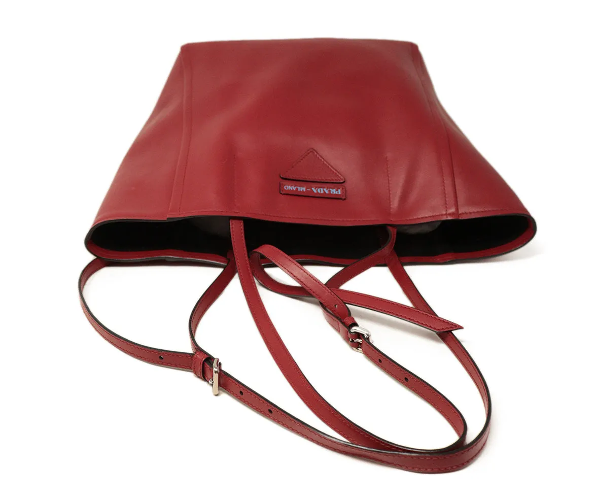 Prada Red Leather Handbag