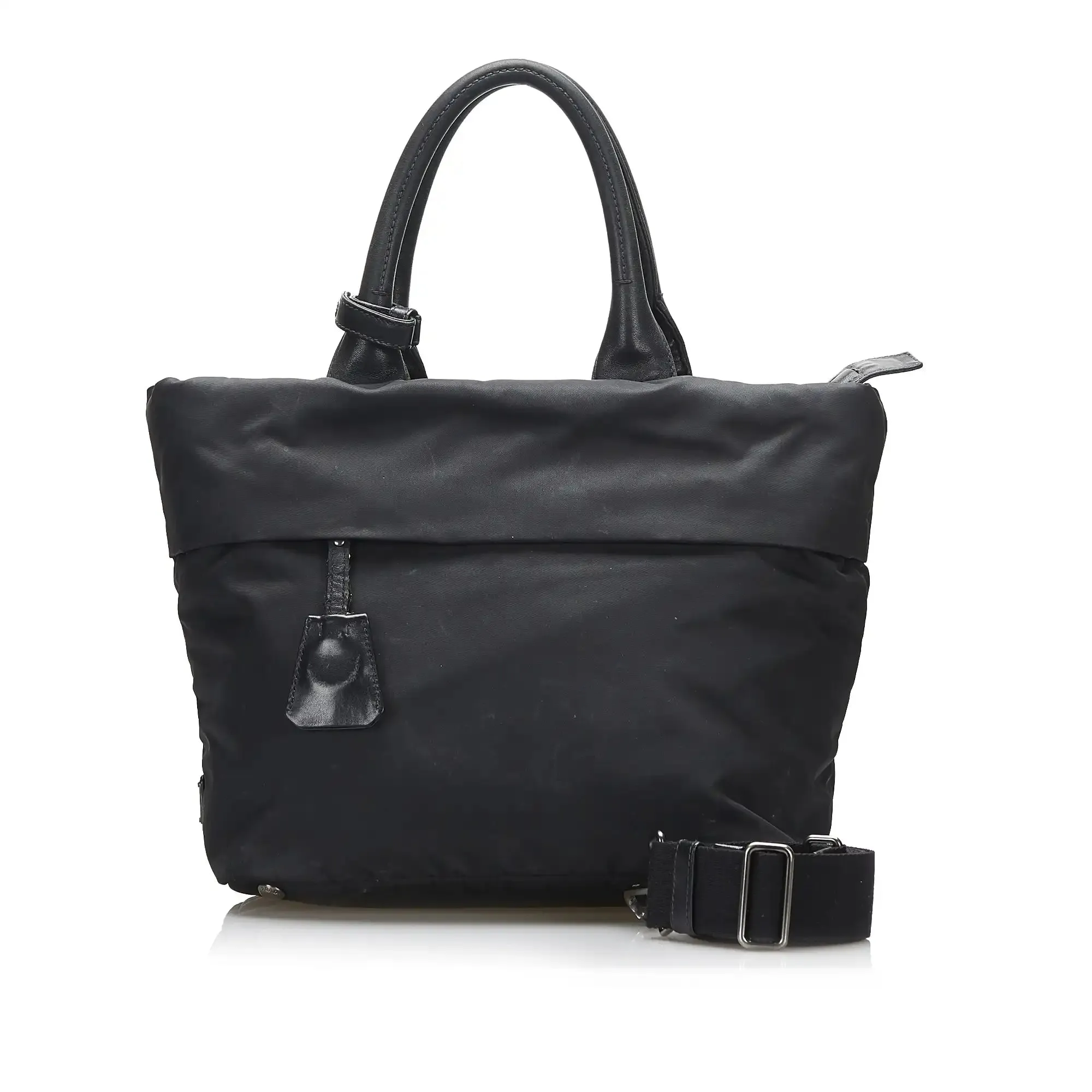 Prada Tessuto Reversible Black Nylon Canvas