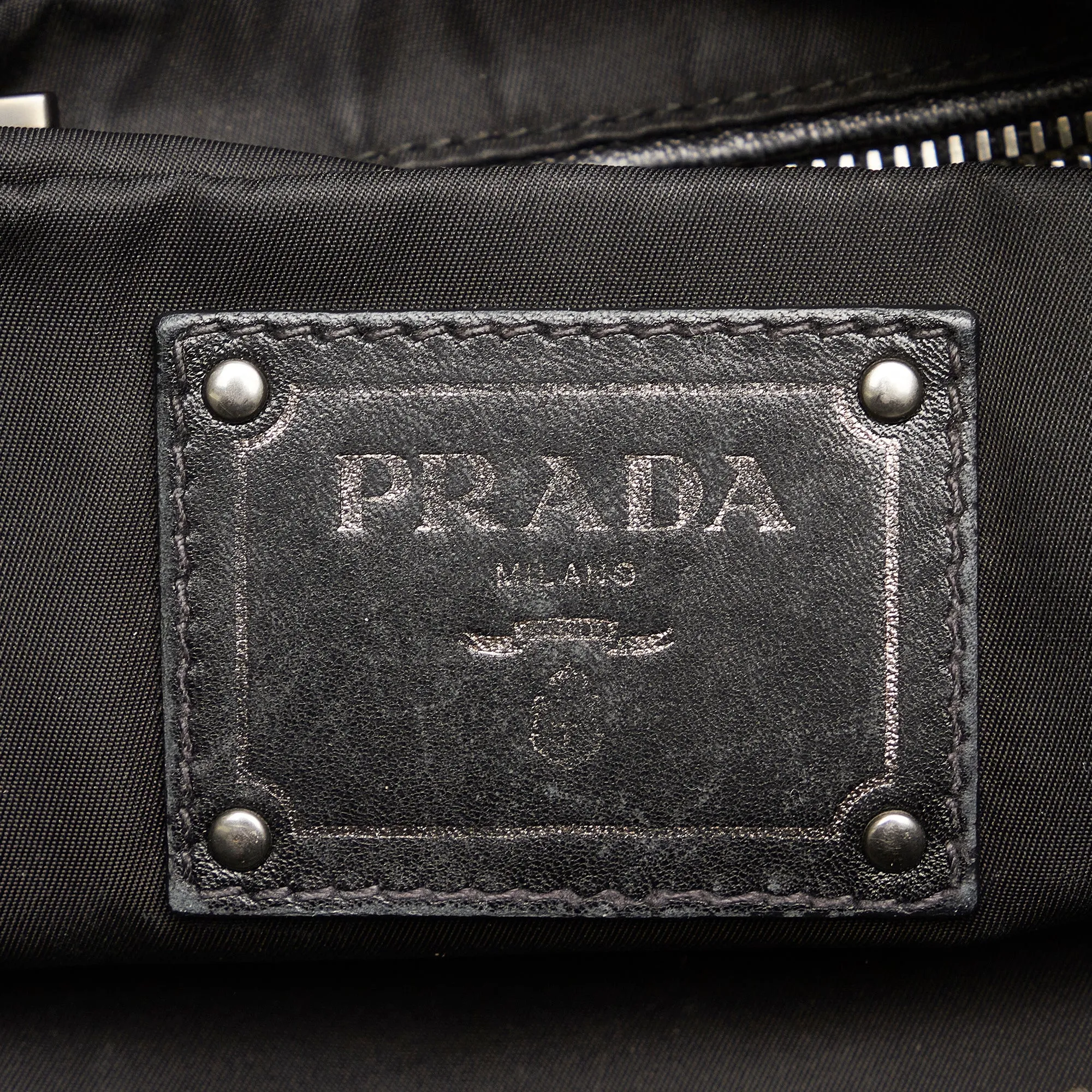 Prada Tessuto Reversible Black Nylon Canvas