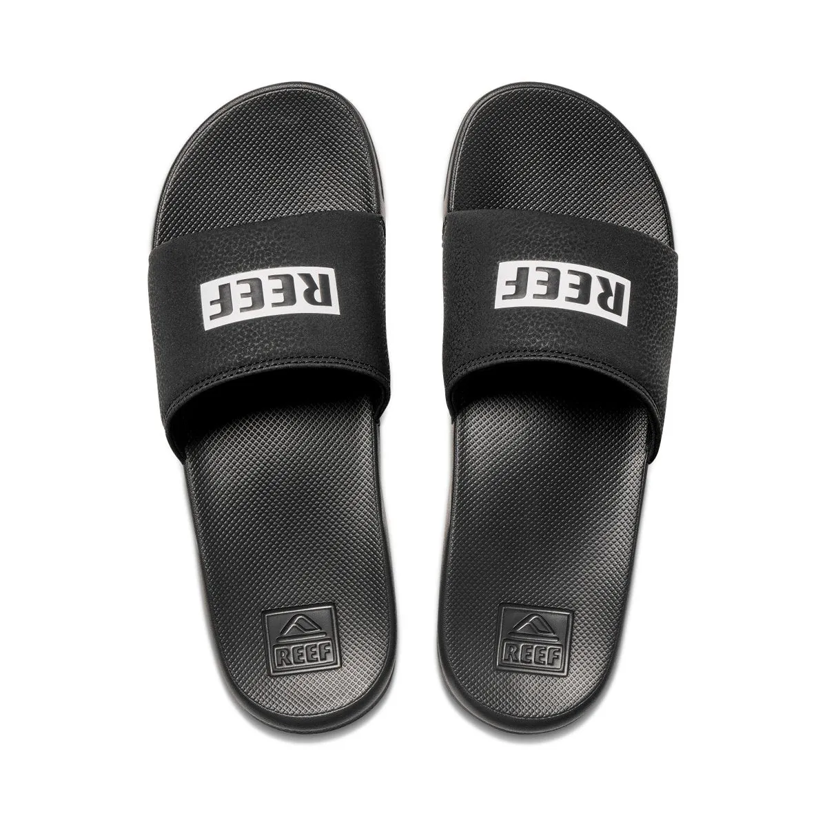 REEF כפכפים גברים One Slide Black White