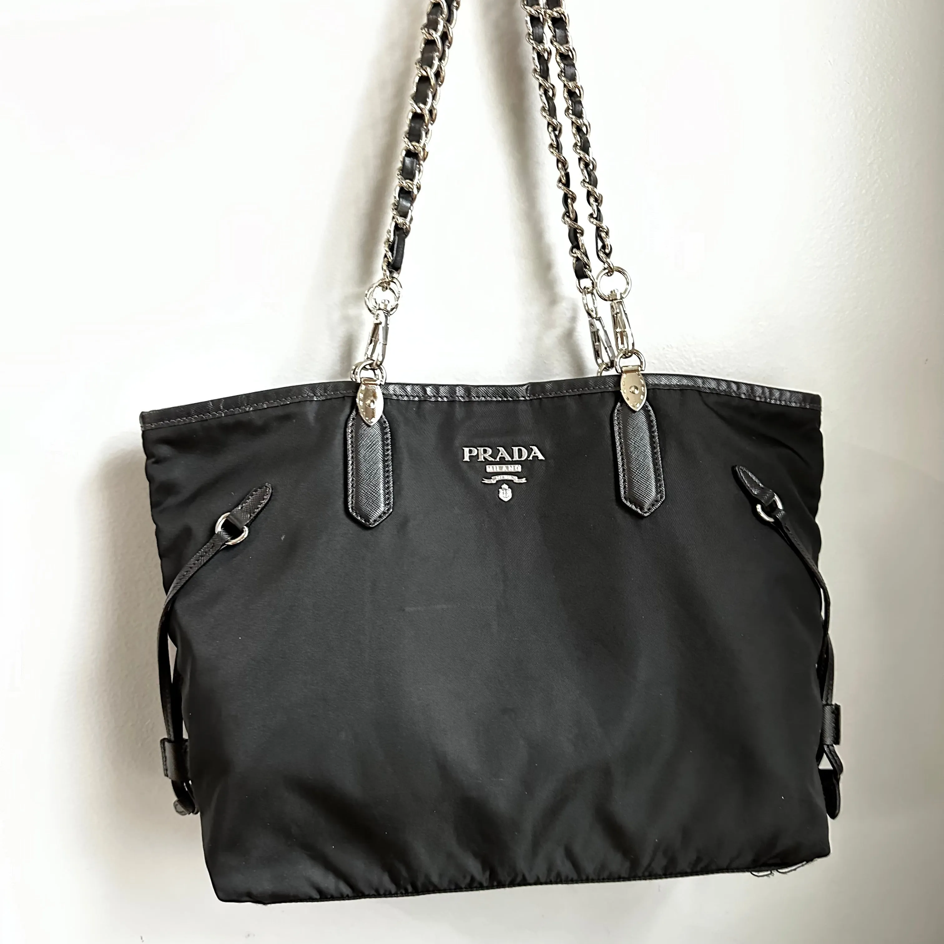 The Albatross Shoulder Bag in Black Prada