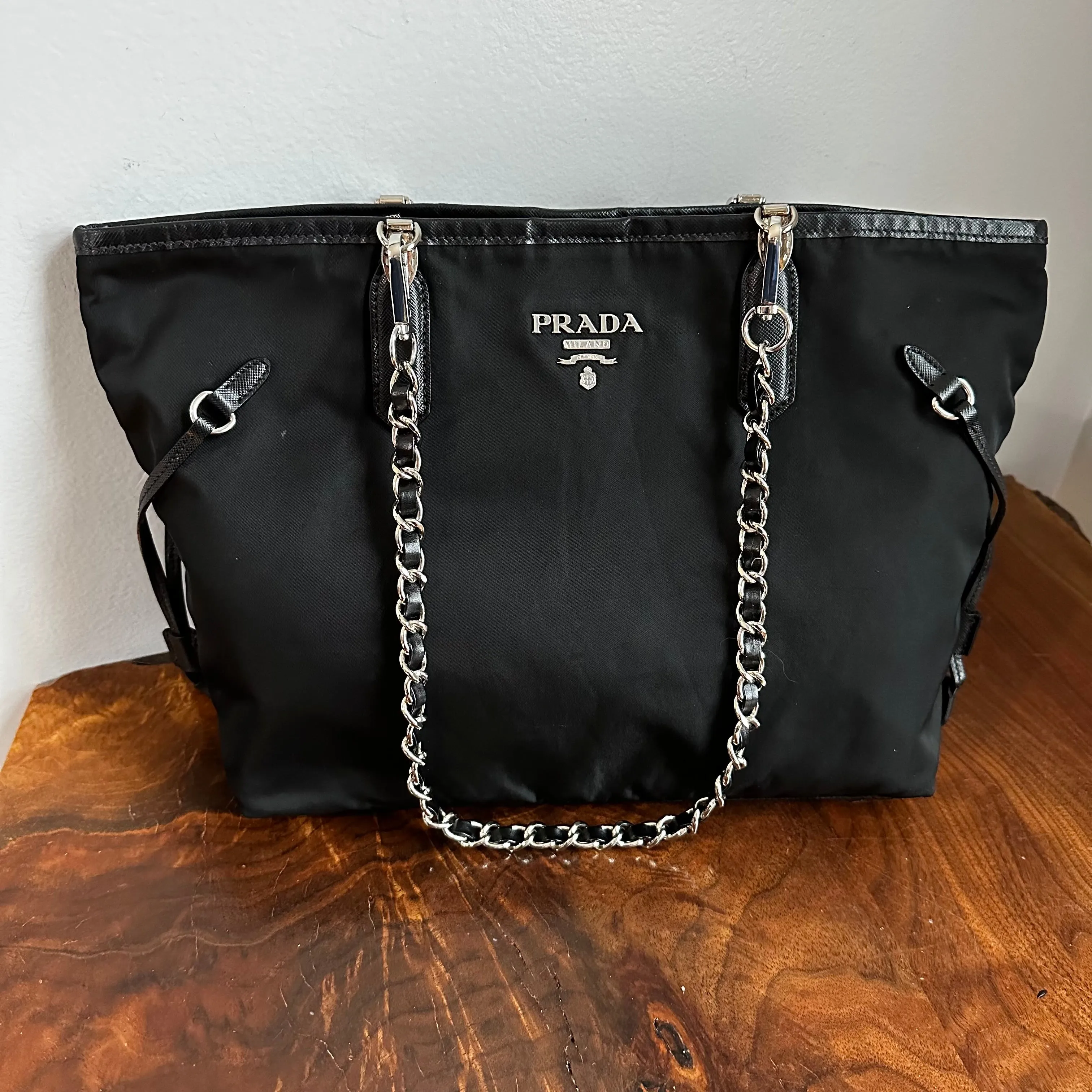 The Albatross Shoulder Bag in Black Prada