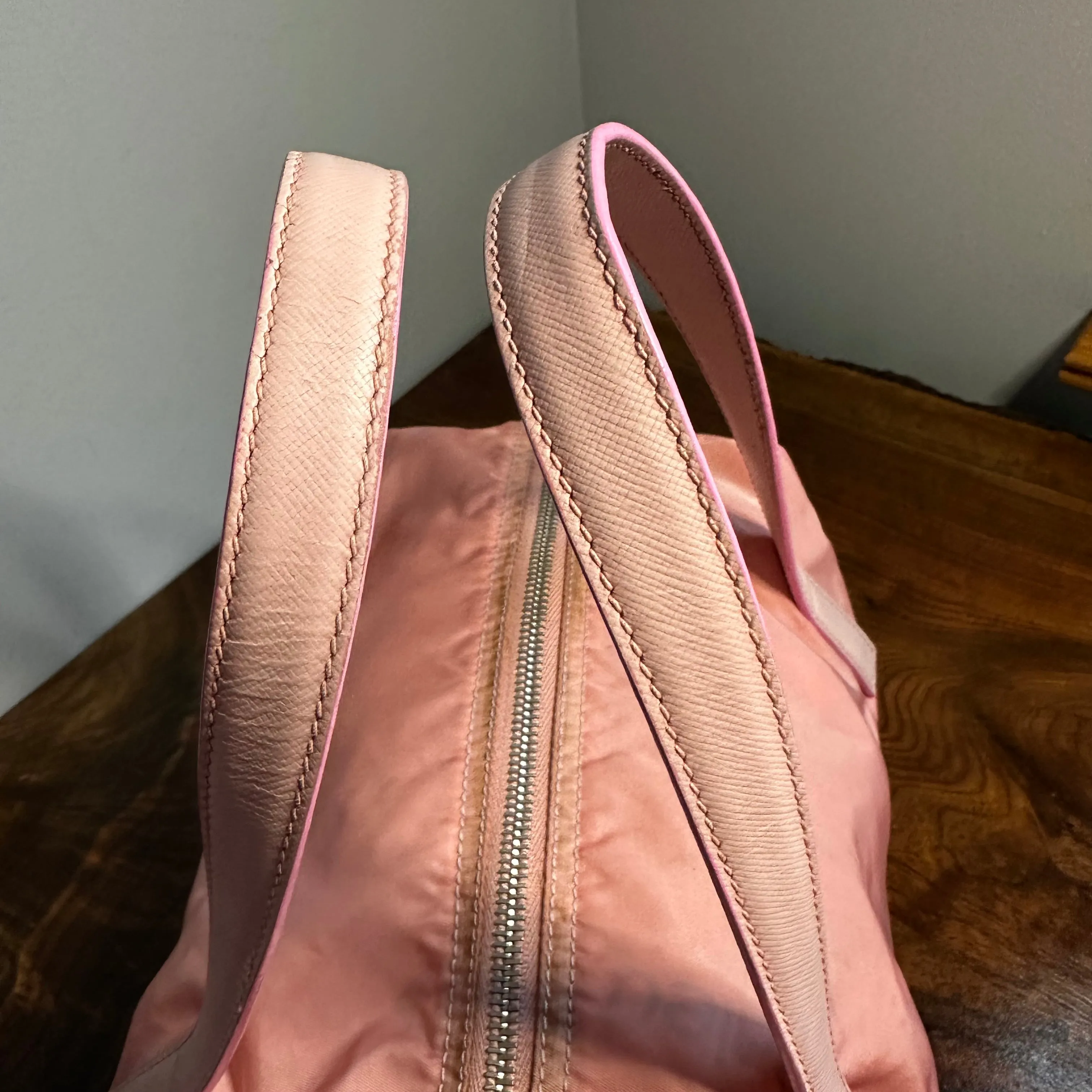 The Junco Tote - Vintage Prada in Peachy-Pink