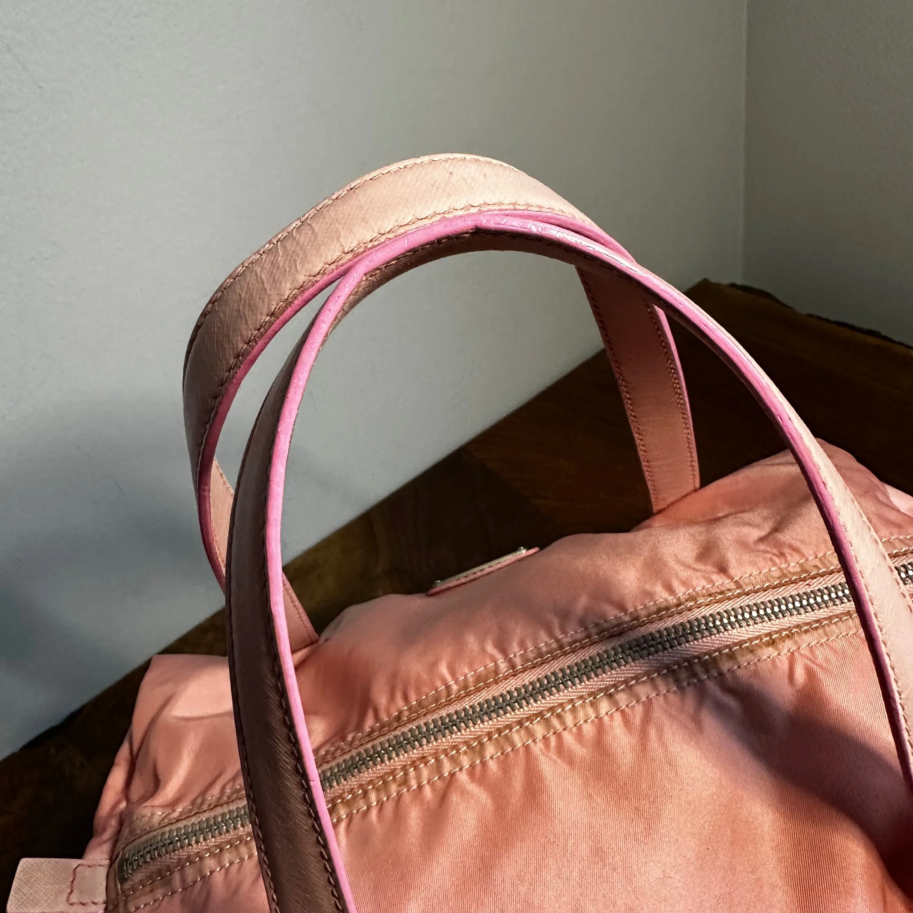 The Junco Tote - Vintage Prada in Peachy-Pink