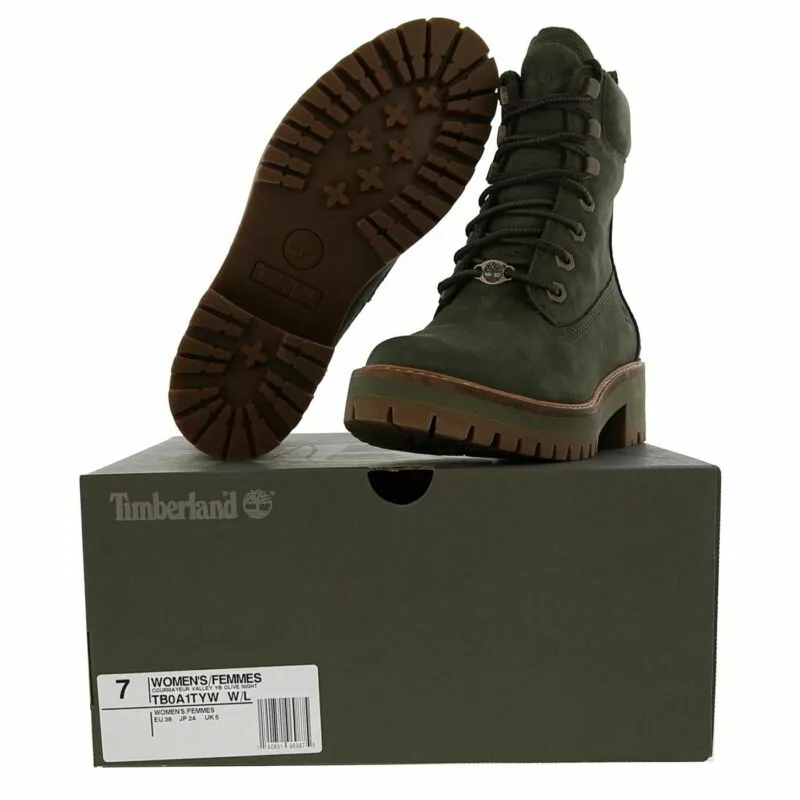 Timberland Courmayeur Valley Womens Ladies 6" Lace Up Ankle Boots Size 4-8