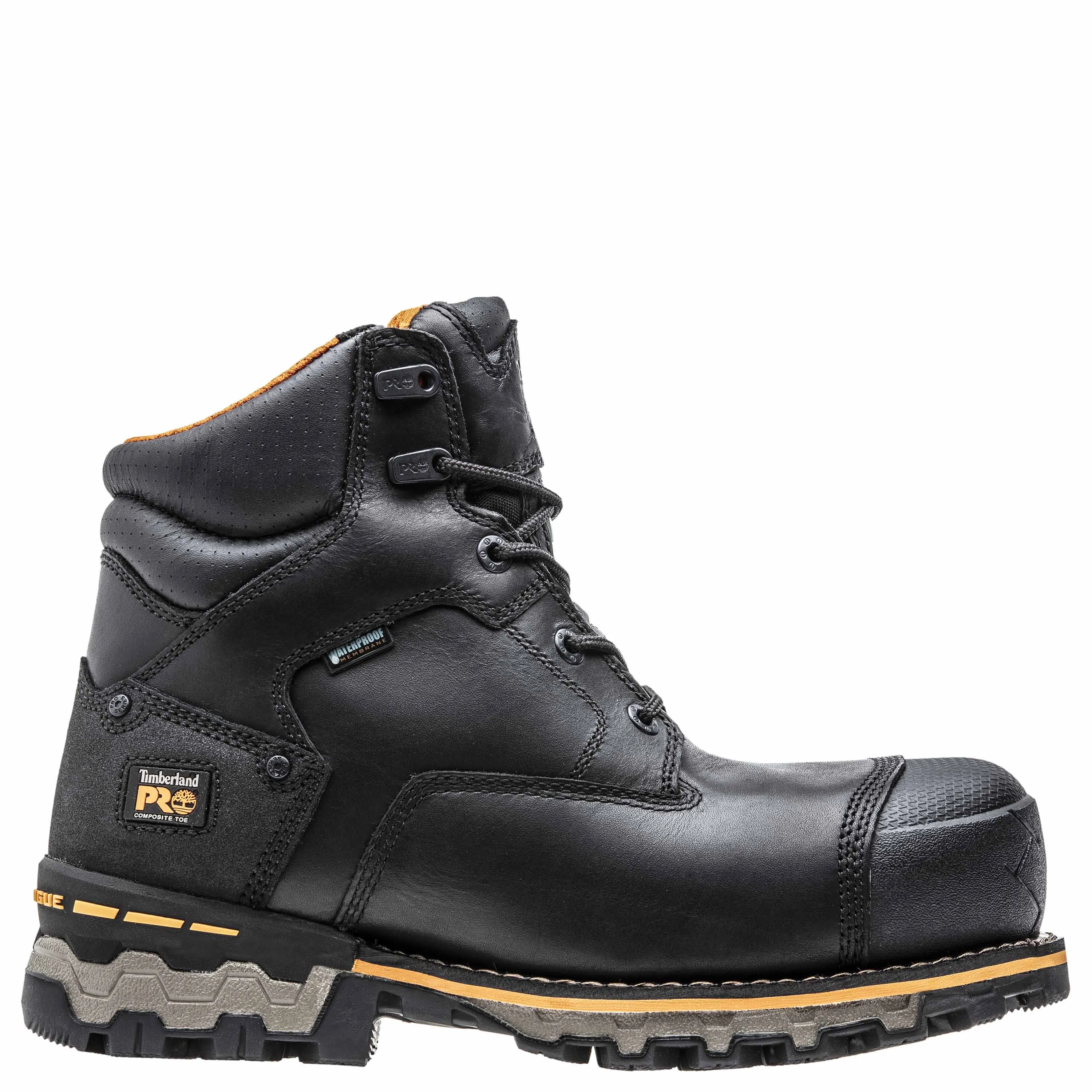 Timberland Pro 6" Boondock Black Full-Grain Leather CSA Workboot TB0A11UT001