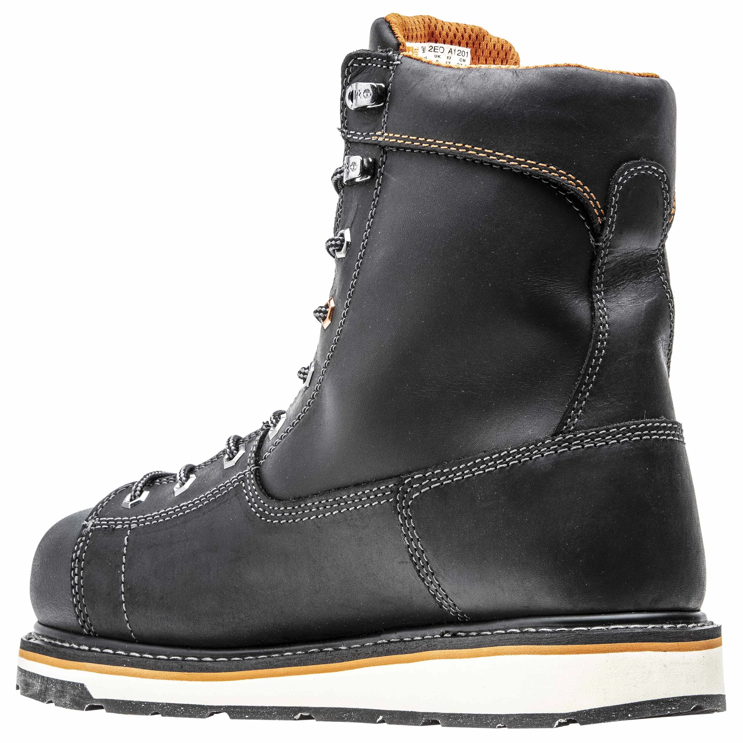 Timberland Pro Men's 8" Gridworks Black CSA Alloy Toe Work Boots TB0A12EO001