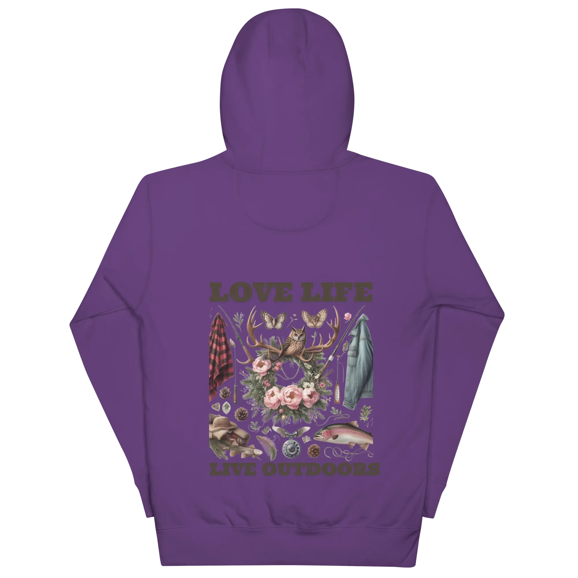 Unisex Hoodie  Exclusive Love Life Live Outdoors MRRL&O Print Designs