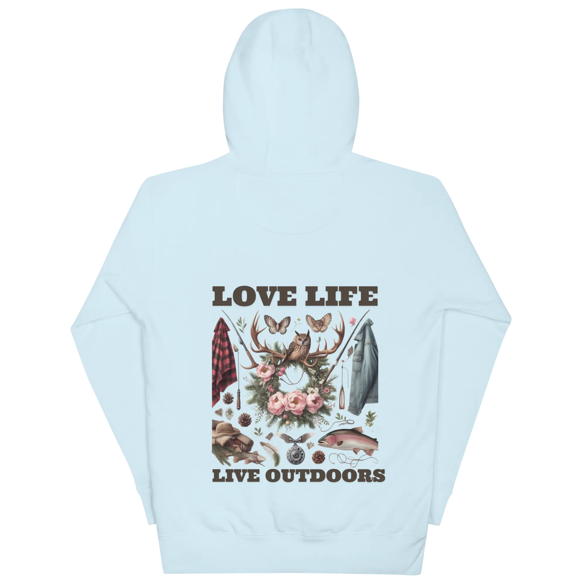 Unisex Hoodie  Exclusive Love Life Live Outdoors MRRL&O Print Designs