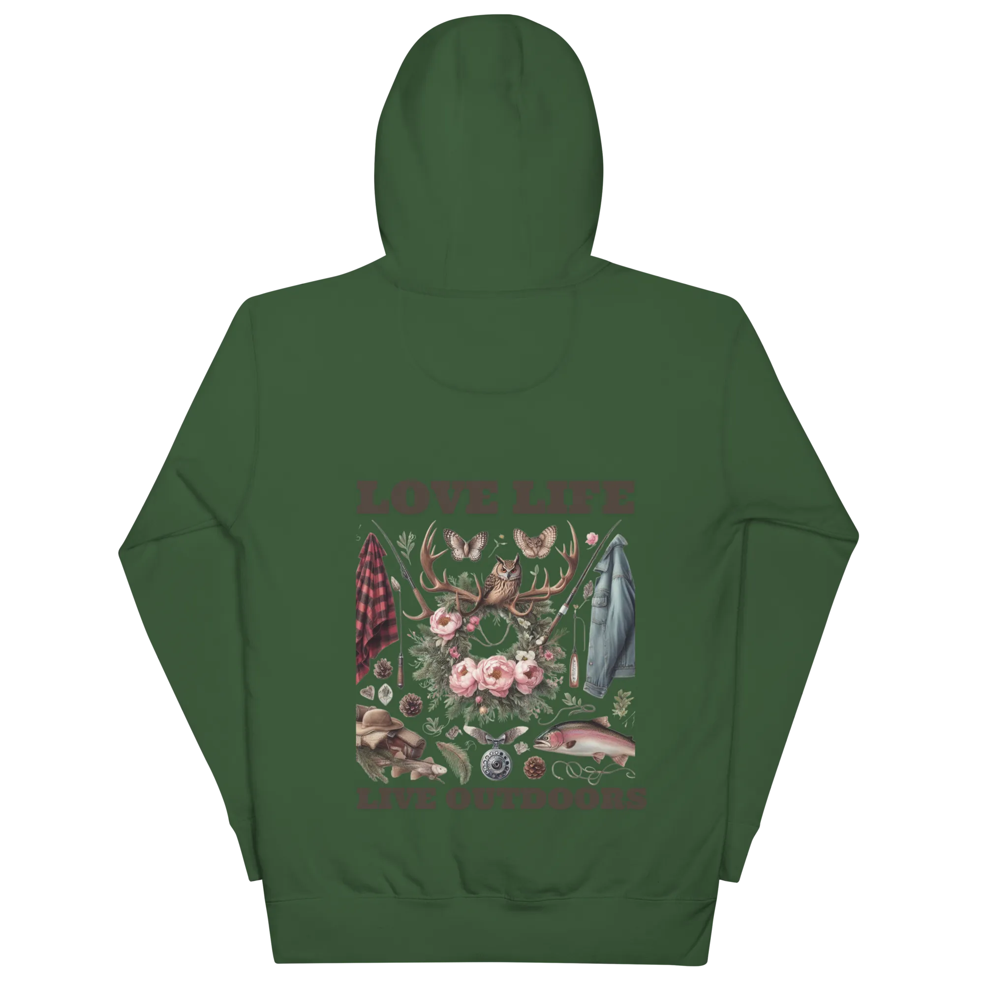 Unisex Hoodie  Exclusive Love Life Live Outdoors MRRL&O Print Designs