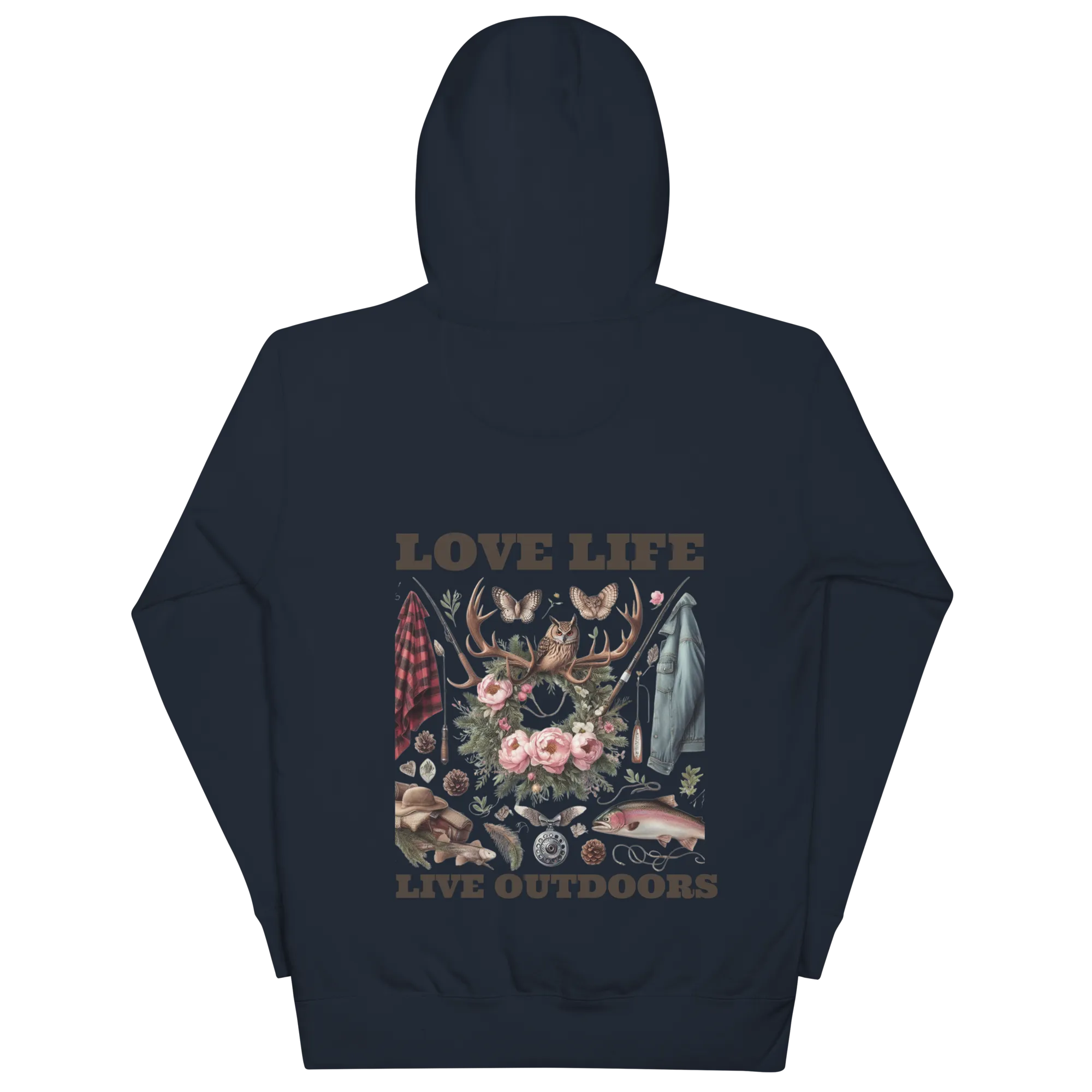 Unisex Hoodie  Exclusive Love Life Live Outdoors MRRL&O Print Designs