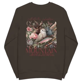 Unisex organic sweatshirt Exclusive Love Life Live Outdoors MRRL&O Print Designs